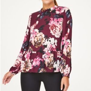 LOFT Peplum Top NWT